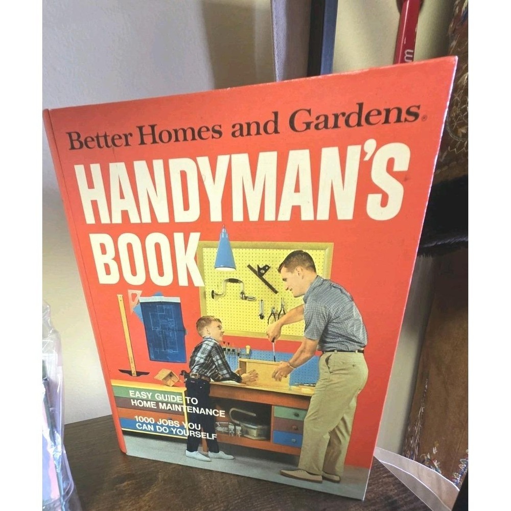 Vintage Better Homes & Gardens Handyman's Book 1950s DIY Guide Mid Century Home